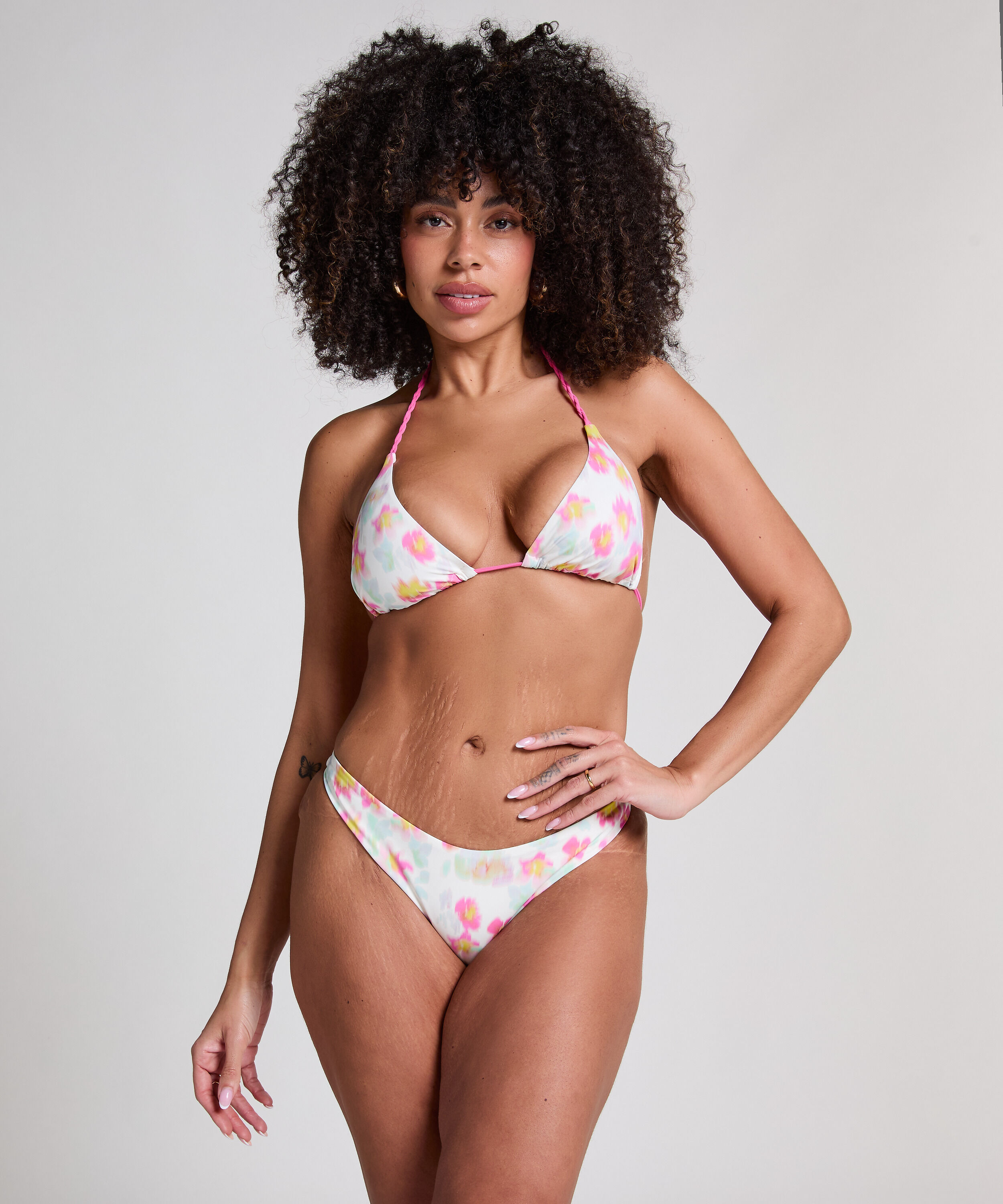 Bikini Slip mit hohem Beinausschnitt Madeira, Rosa