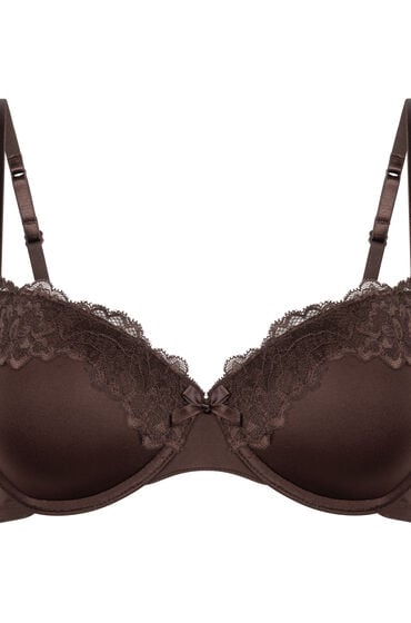 Thumbnail - Hunkemöller Vorgeformter Bügel-BH Lace & Shine Braun