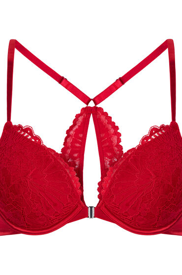 Thumbnail - Hunkemöller Push-Up-BH Whitney Rot