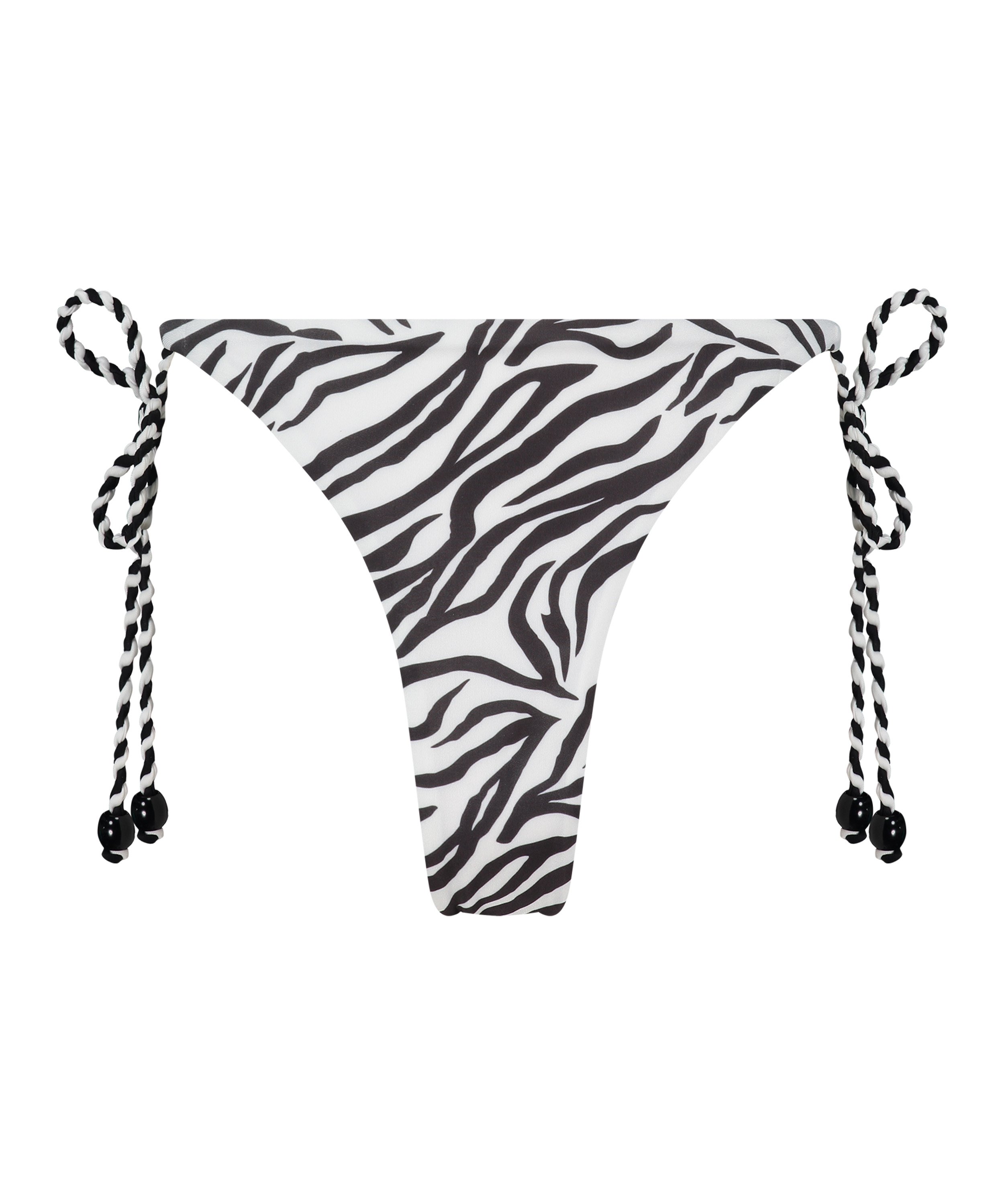 Bikini Slip Cheeky Tanga Doha Zebra, Weiß, main