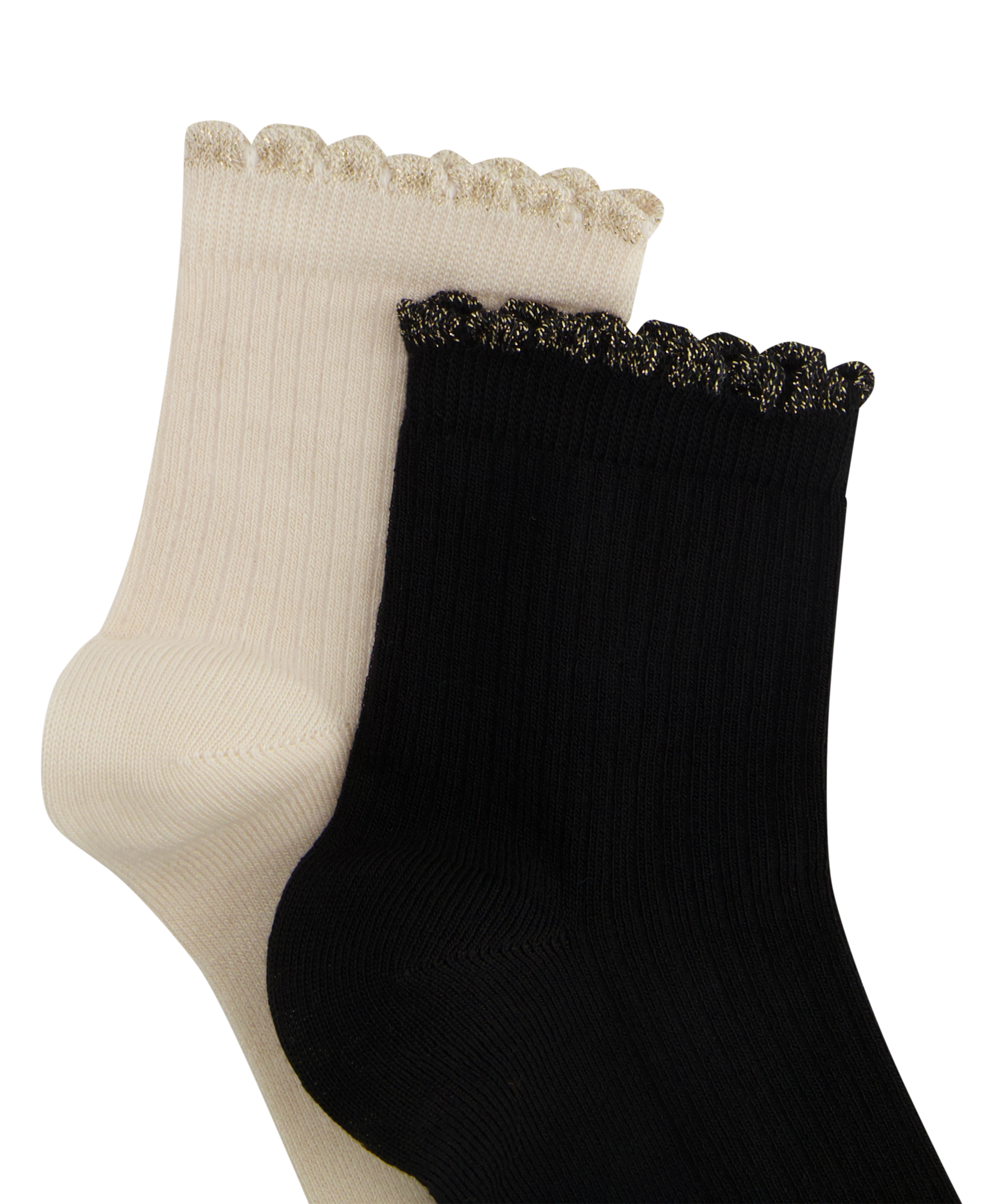 2 Paar Socken, Schwarz, main