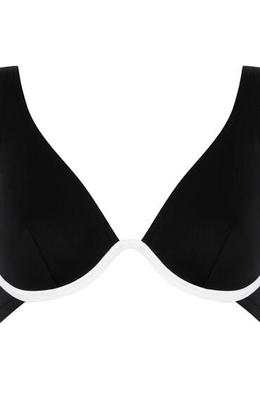 Thumbnail - Hunkemöller Neoprene-Bikinioberteil Schwarz