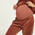 Schwangerschafts-Jogginghose Velours, Rosa