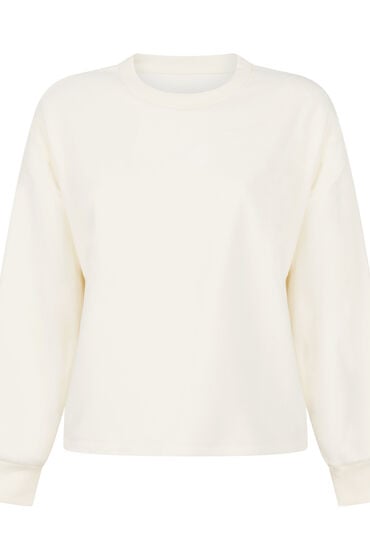 Thumbnail - Hunkemöller Sportliches Top Fleece Weiß