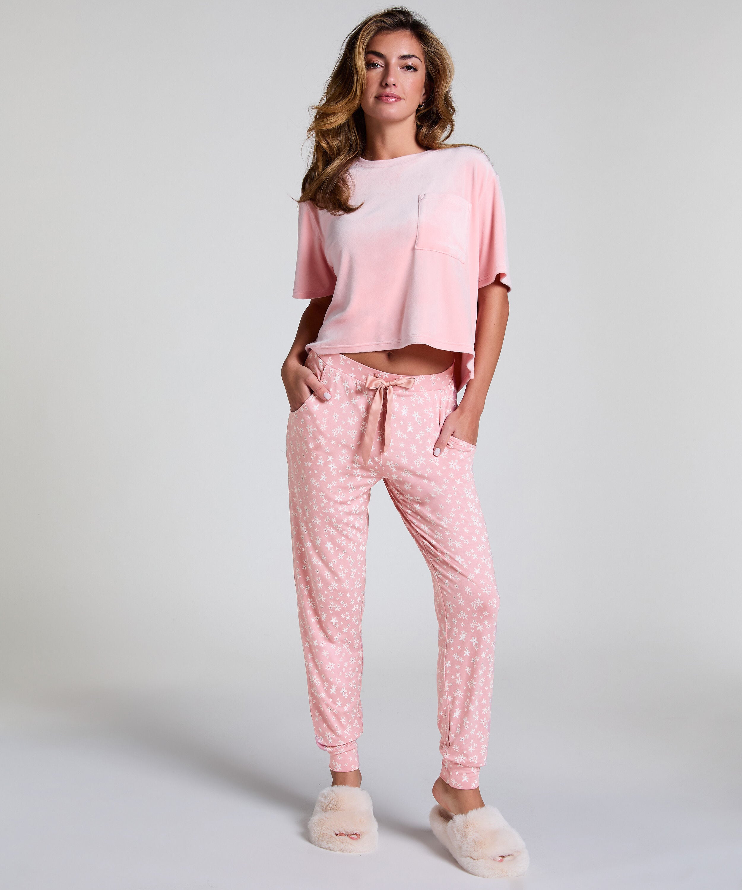 Pyjamahose Jersey, Rosa