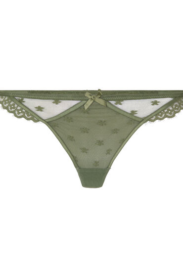 Thumbnail - Hunkemöller Valora String mit hohem Beinausschnitt Grün