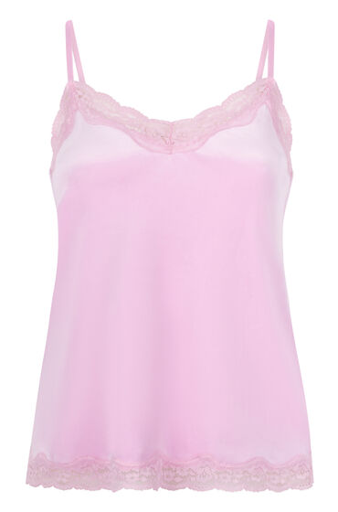 Thumbnail - Hunkemöller Cami Top Velours Lace Rosa