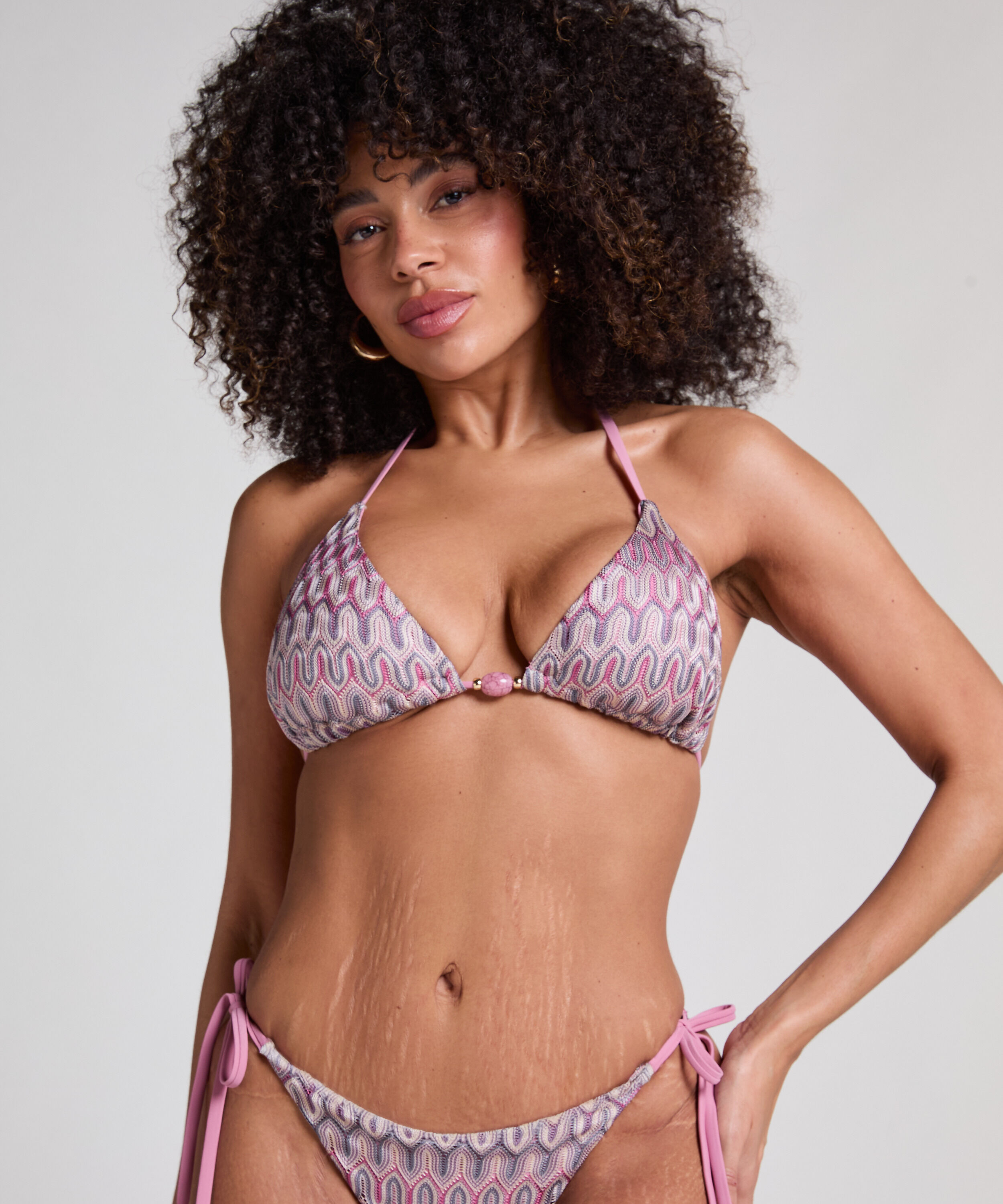 Triangel-Bikinioberteil Cali, Rosa