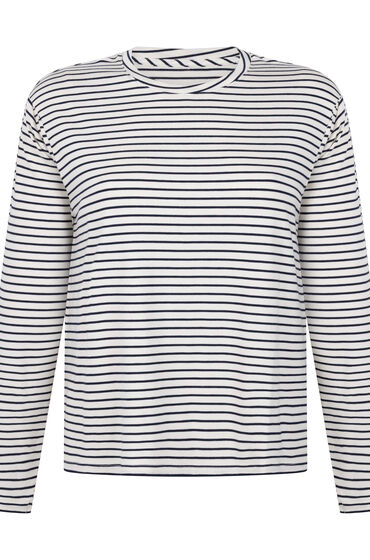 Thumbnail - Hunkemöller Pyjama Top Loose Jersey Weiß