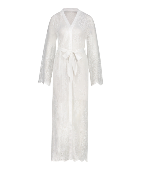 Kimono Allover Lace, Weiß
