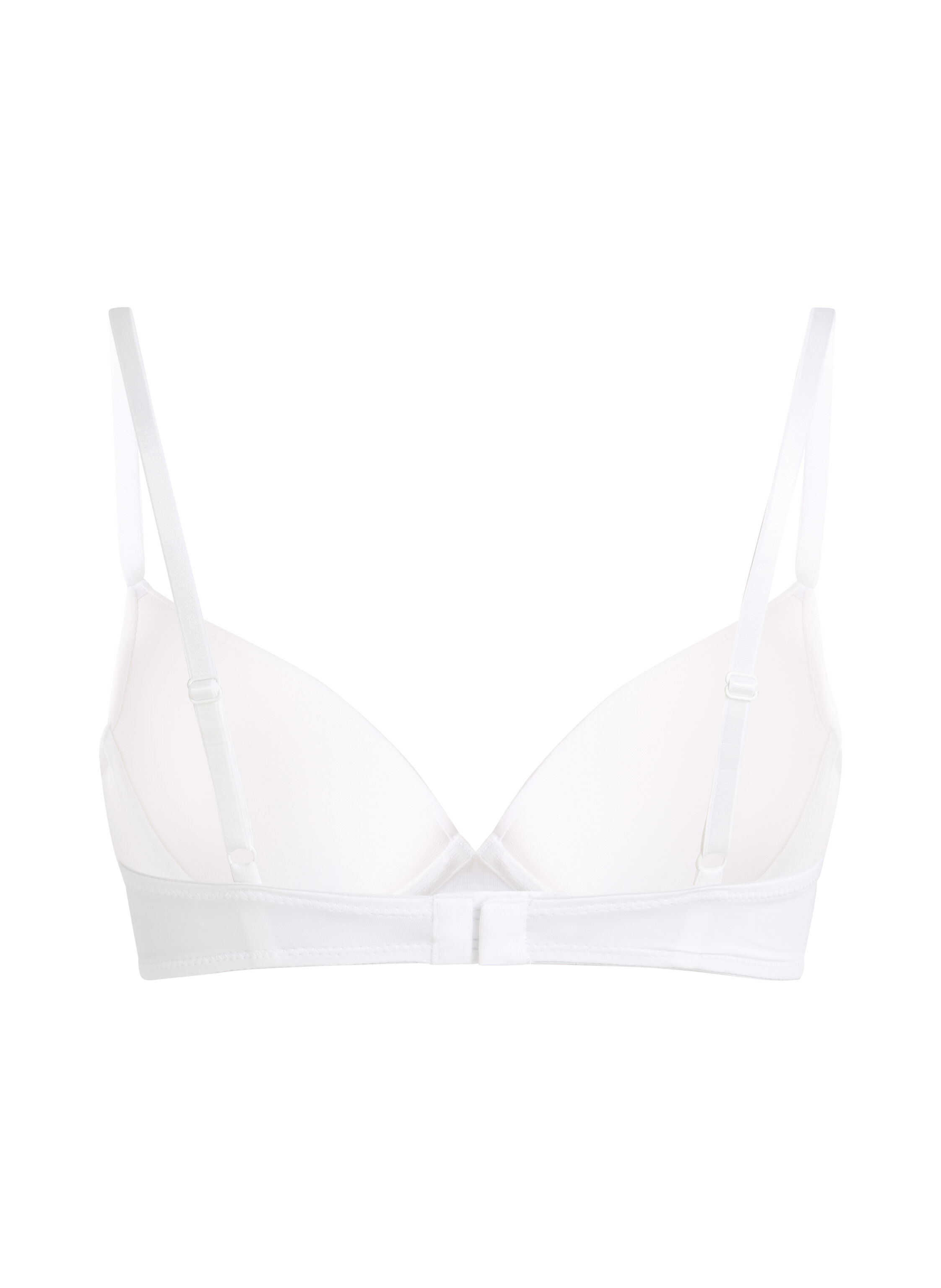 Hunkemöller Vorgeformter Bügel-BH Plunge In Weiß – Mit Verstellbaren Trägern, 3×2 Haken, Auch In Großen Körbchen