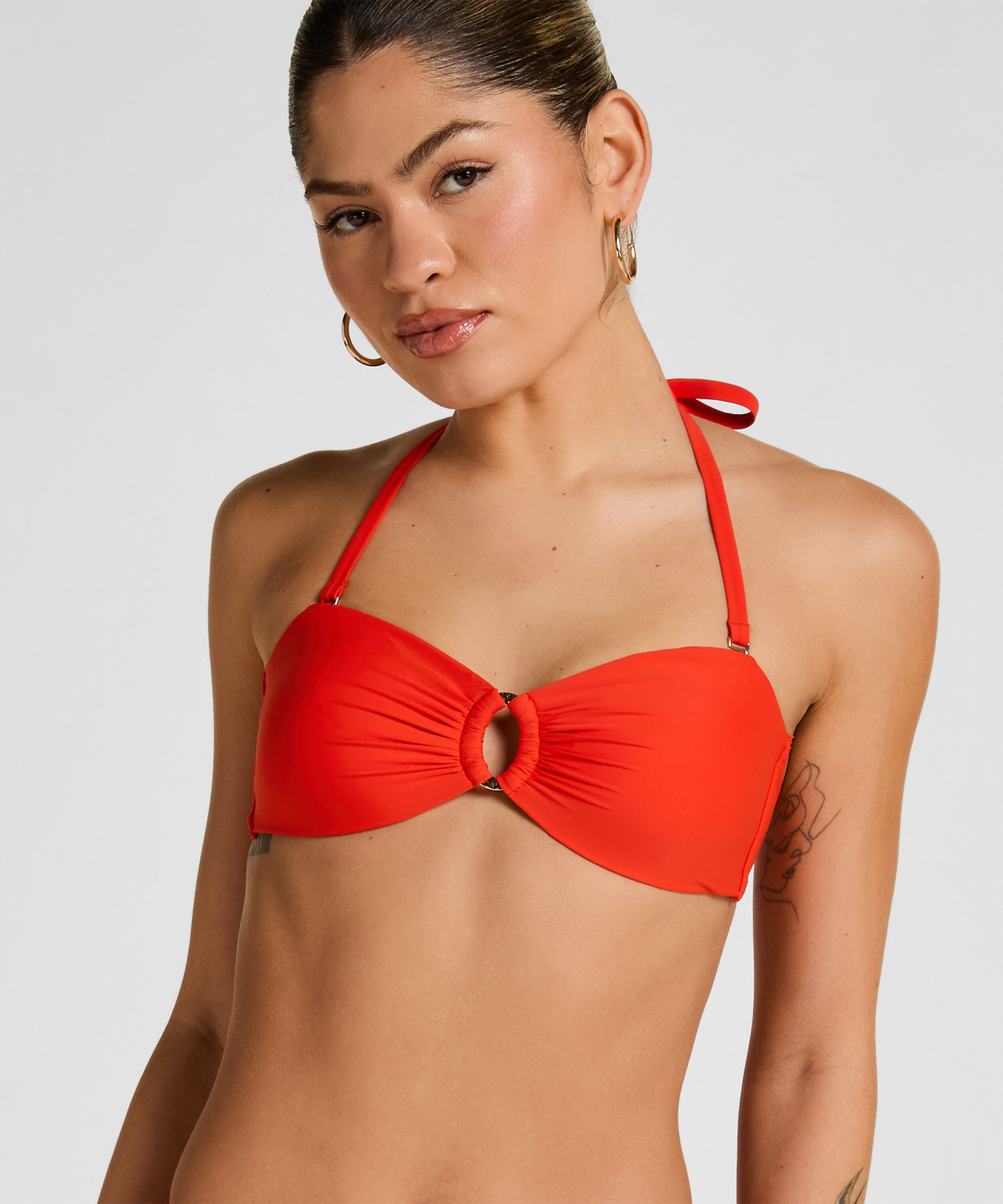 Luxus Bandeau Bikini-Top, Rot Luxus Bandeau Bikini-Top, Rot