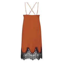 Slipdress Lace Satin, Rot