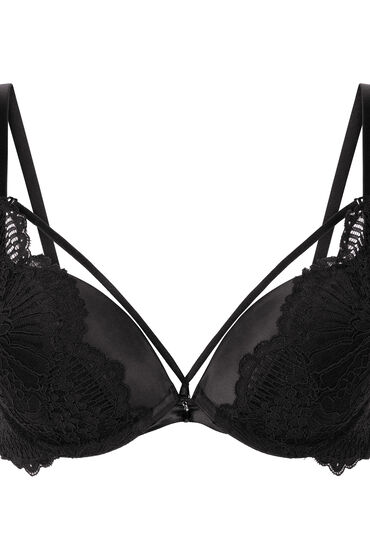 Thumbnail - Hunkemöller Vorgeformter Maximizer-Bügel-BH Whitney Schwarz