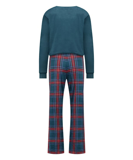 Pyjama-Set mit Tasche, Blau