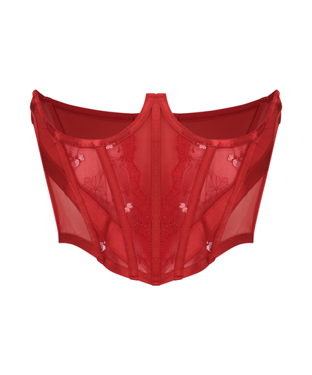 Bustier Violet ohne Cup, Rot