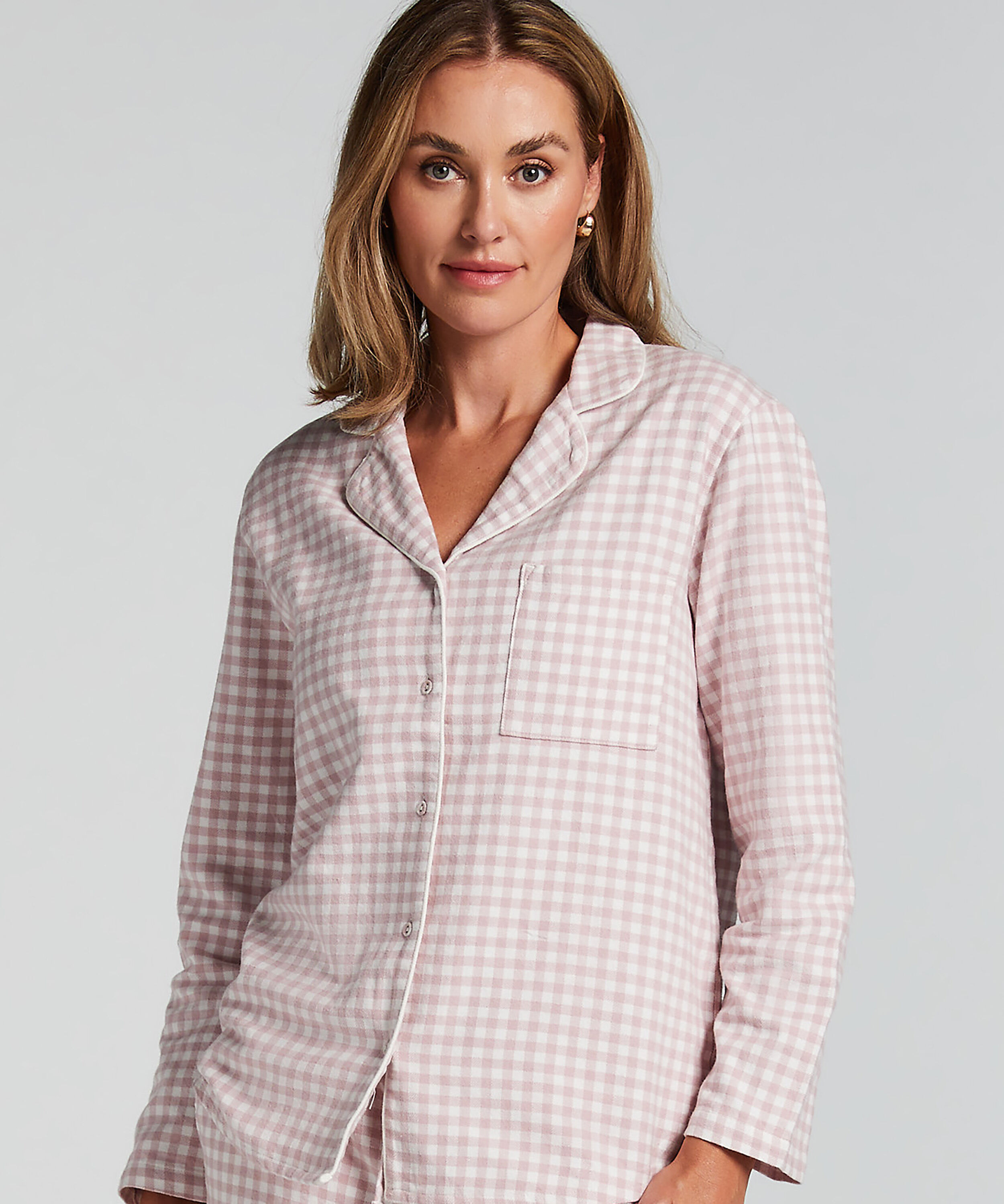Pyjamatop Flanel Essentials, Lila