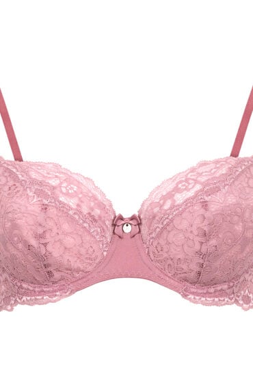 Thumbnail - Hunkemöller Unwattierter Bügel-BH Marine Rosa