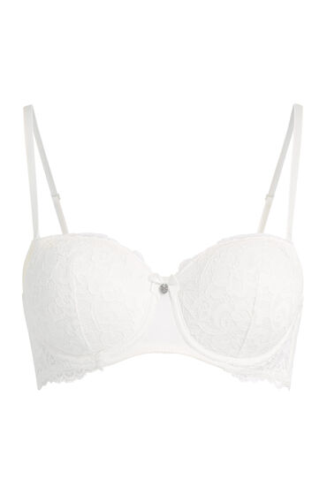 Thumbnail - Hunkemöller Vorgeformter Strapless Bügel-BH Marine Weiß