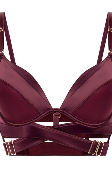 Thumbnail - Hunkemöller Vorgeformter Longline-Push-up-Bügel-BH Colette Rot