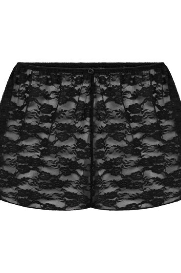 Thumbnail - Hunkemöller Shorts aus Allover-Spitze Schwarz