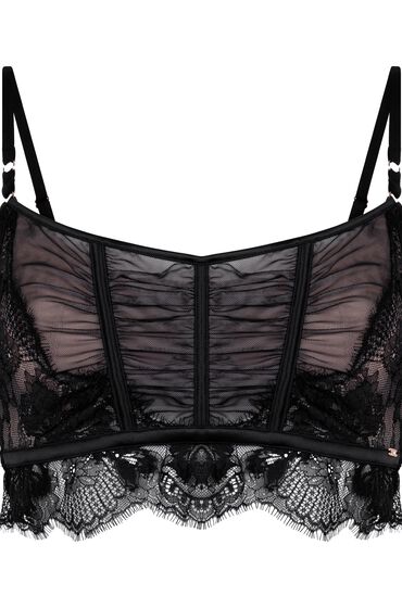 Thumbnail - Hunkemöller Unwattierter Longline Bügel-BH Cynthia Schwarz