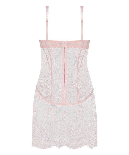 Slipdress Lace Camille, Rosa