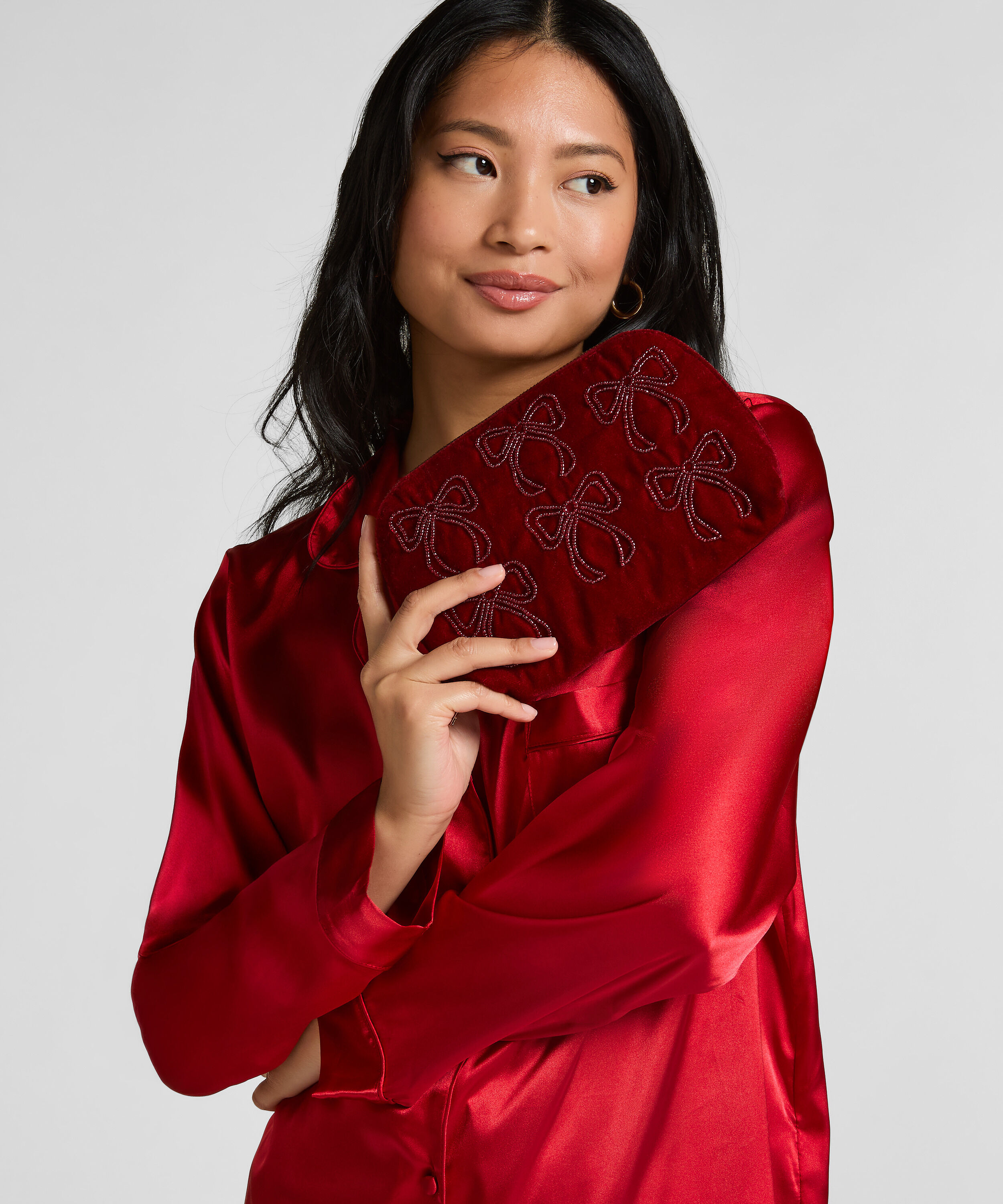 Schminktäschchen Schleife, Rot