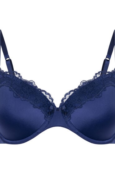 Thumbnail - Hunkemöller Vorgeformter Bügel-BH Lace & Shine Blau