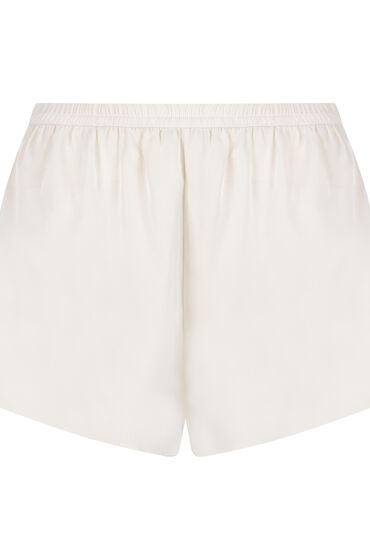 Thumbnail - Hunkemöller Satin-Shorts Minimal Weiß