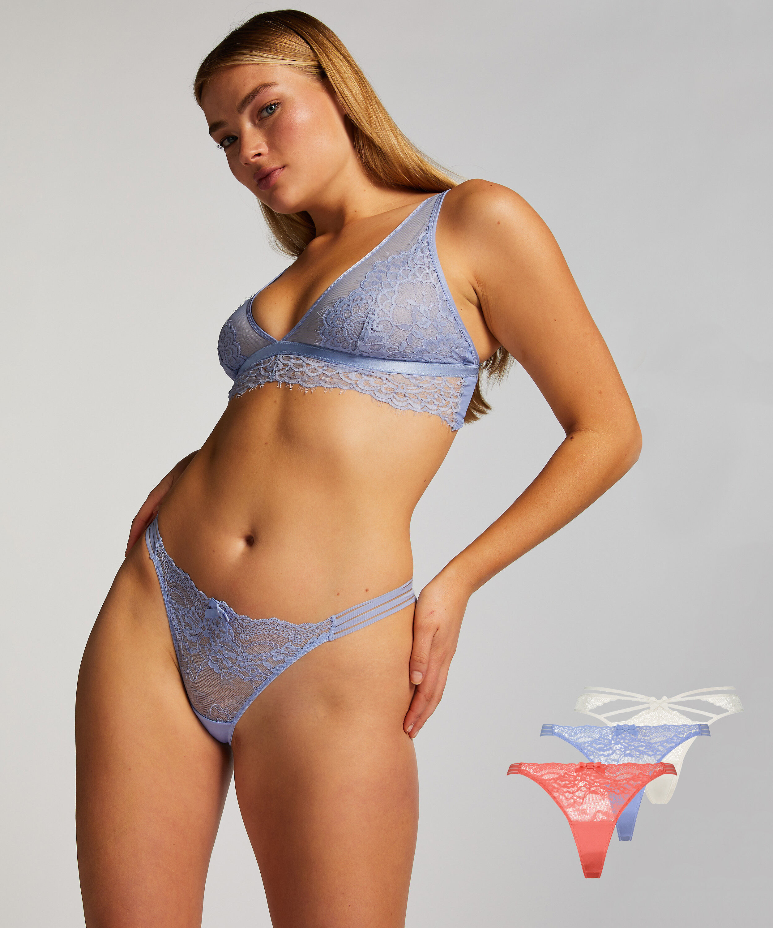 3er-Pack String, Rosa