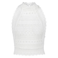 Guipure-Top, Wei&szlig;