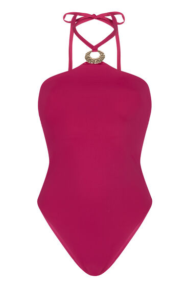 Thumbnail - Hunkemöller Highleg Badeanzug Boca Rosa