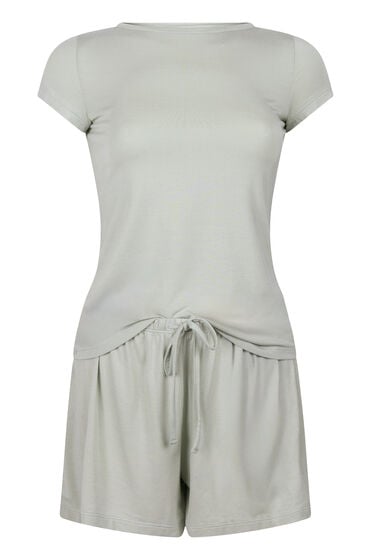 Thumbnail - Hunkemöller Jersey-Pyjamaset Grau