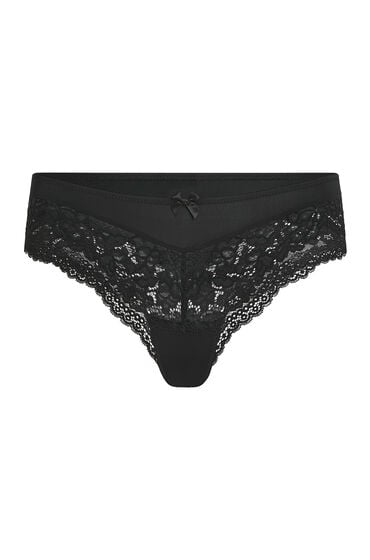 Thumbnail - Hunkemöller Brazilian-Shorts Valencia Schwarz