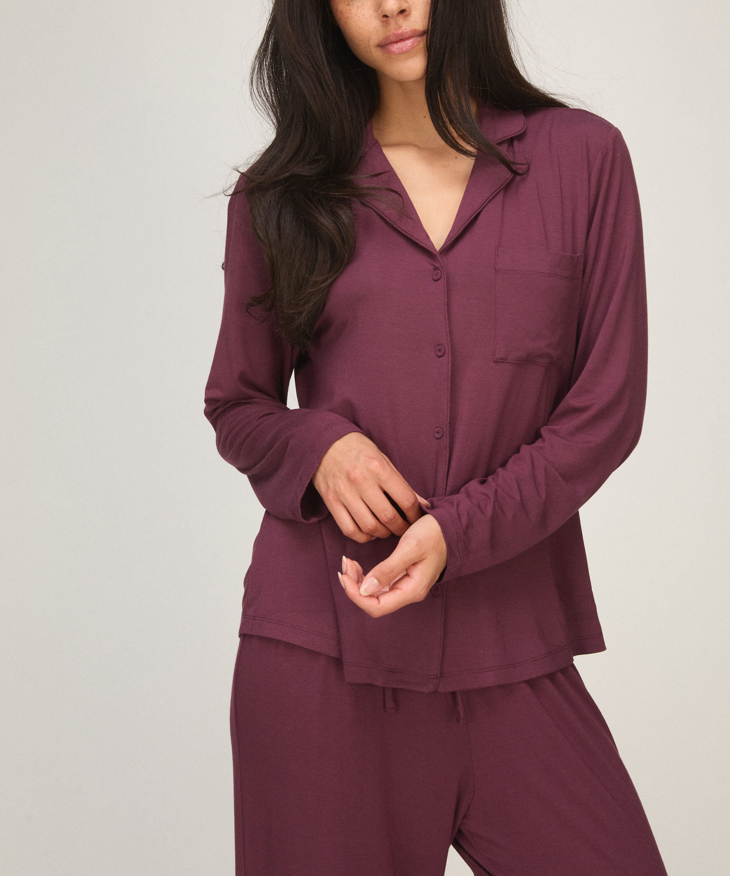 Pyjama Jacket Essential, Lila