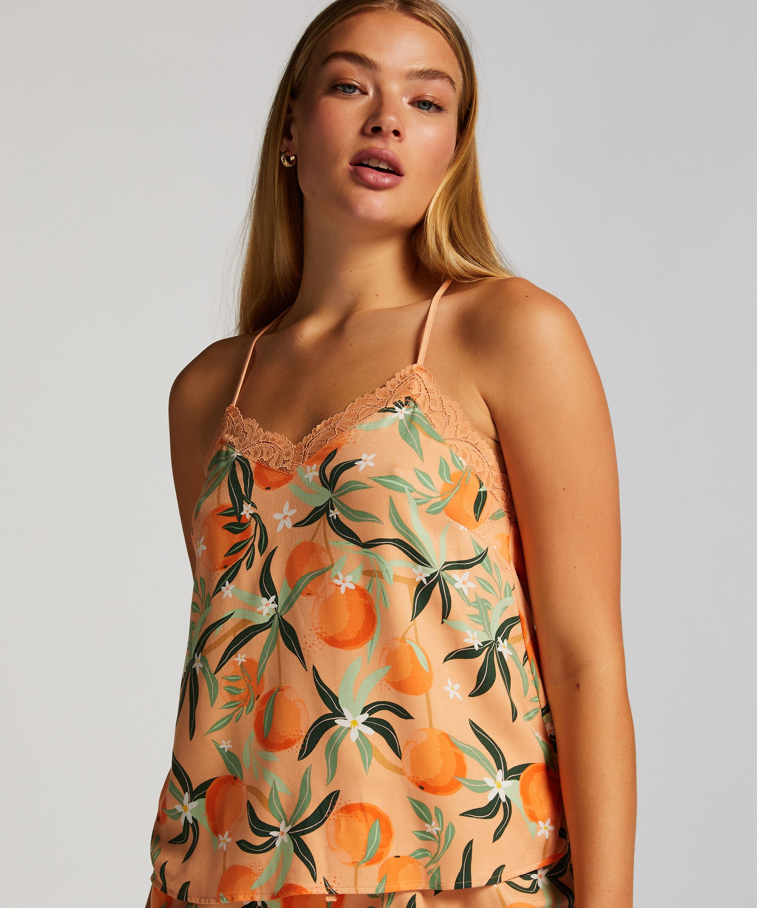 Cami Top Woven Lace, Rosa Cami Top Woven Lace, Rosa