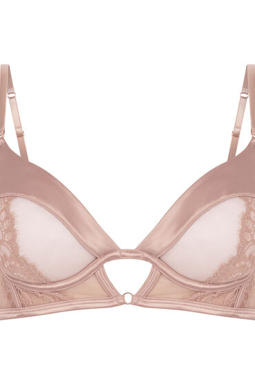 Thumbnail - Hunkemöller Unwattierter Longline-Bügel-BH Nisha Beige