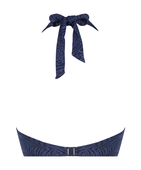 Vorgeformtes Bügel-Bikini-Top Kai Cup E +, Blau