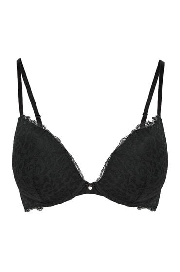 Thumbnail - Hunkemöller Vorgeformter Push-up-Bügel-BH Marine Schwarz