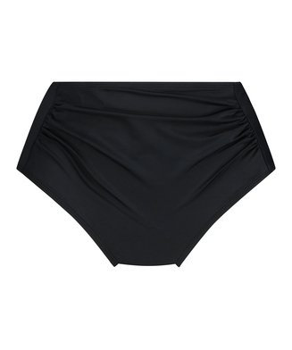 Bikini-Slip mit hoher Passform Luxe, Schwarz