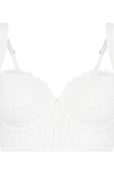 Thumbnail - Hunkemöller Vorgeformter Longline-Bügel-BH Whitney Weiß