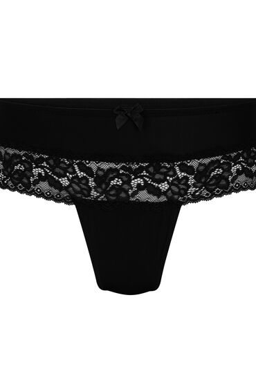 Thumbnail - Hunkemöller Boxerstring Paris Schwarz