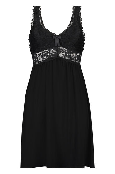 Thumbnail - Hunkemöller Slipdress Nora Lace Schwarz