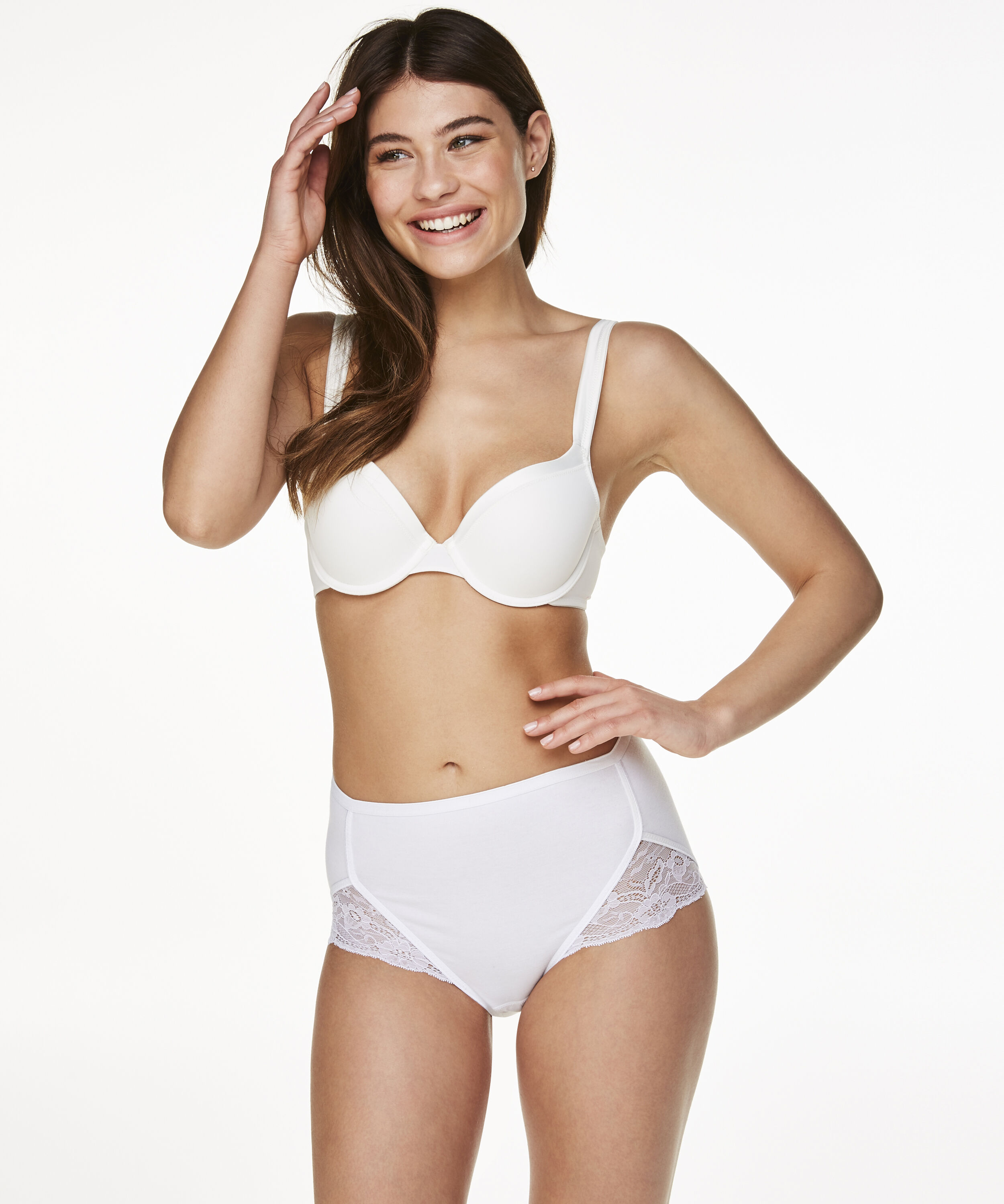 Superslip Lace Maxi baumwolle, Weiß Superslip Lace Maxi baumwolle, Weiß