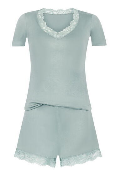 Thumbnail - Hunkemöller Jersey Pyjamaset grün