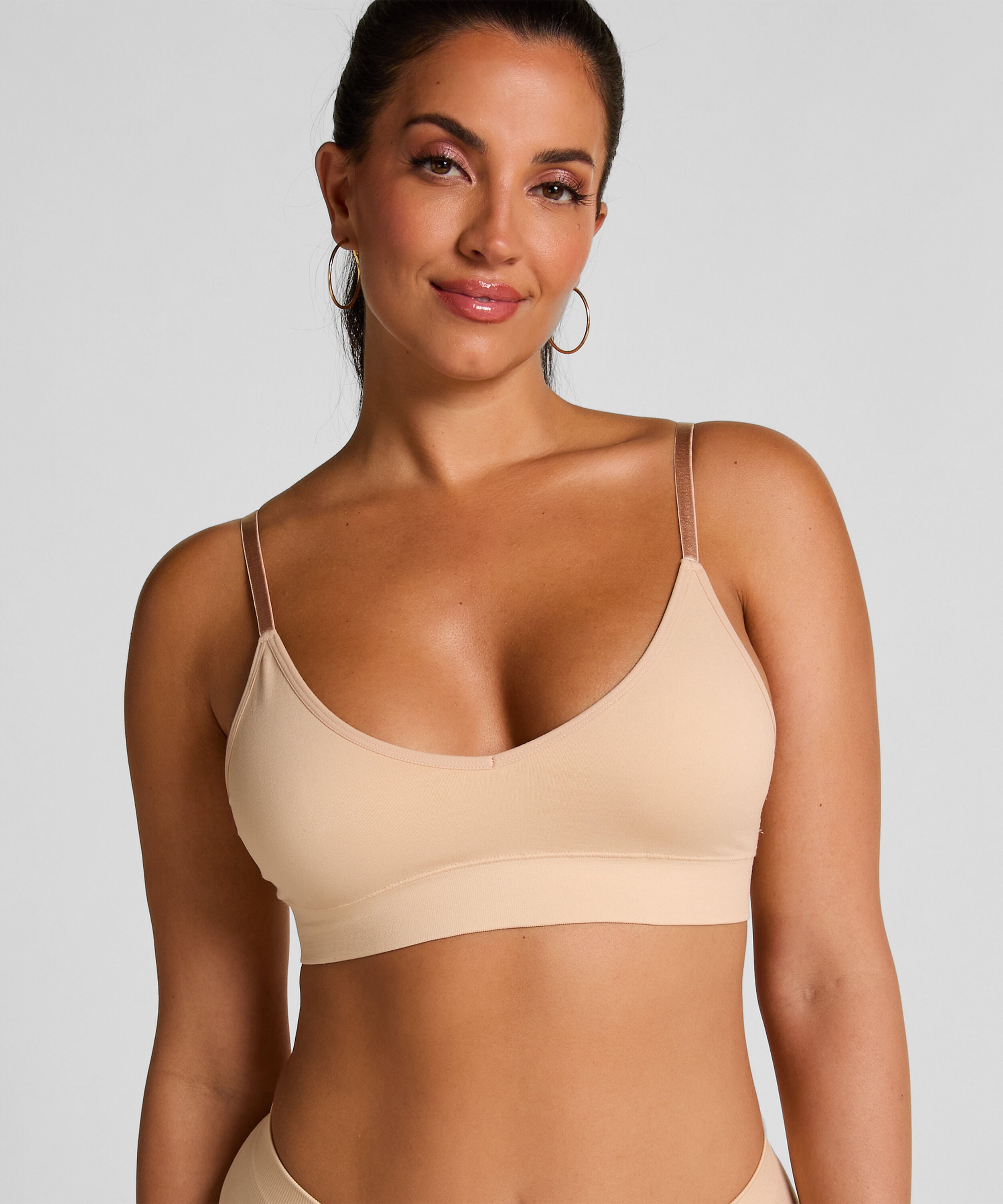 Triangel-Bralette Dide, Beige