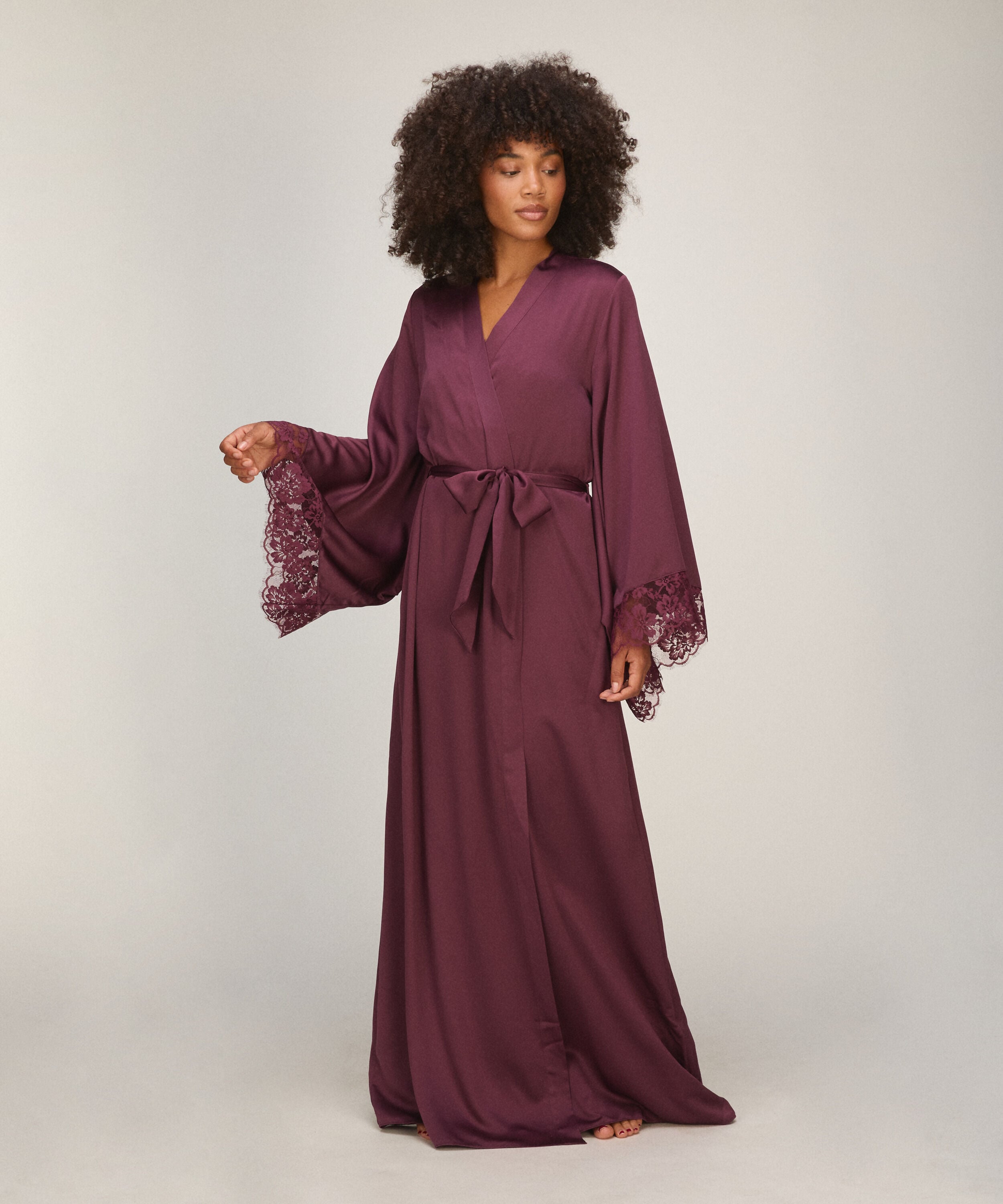 Langer Kimono Lana, Lila Langer Kimono Lana, Lila