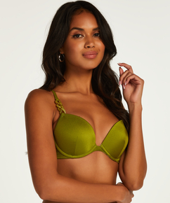 Vorgeformtes Bügel-Bikini-Top Palm, grün