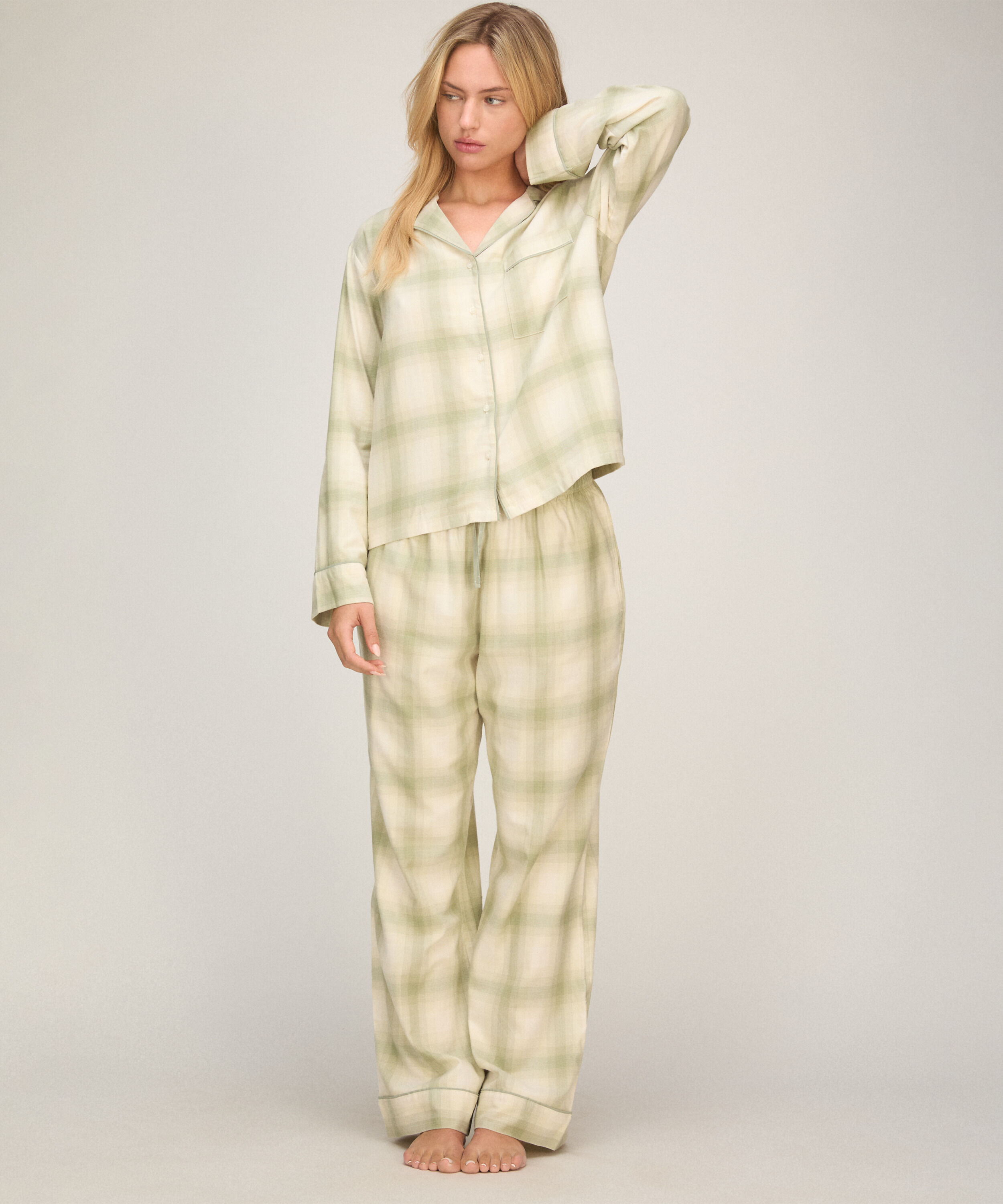 Karierte Pyjamahose